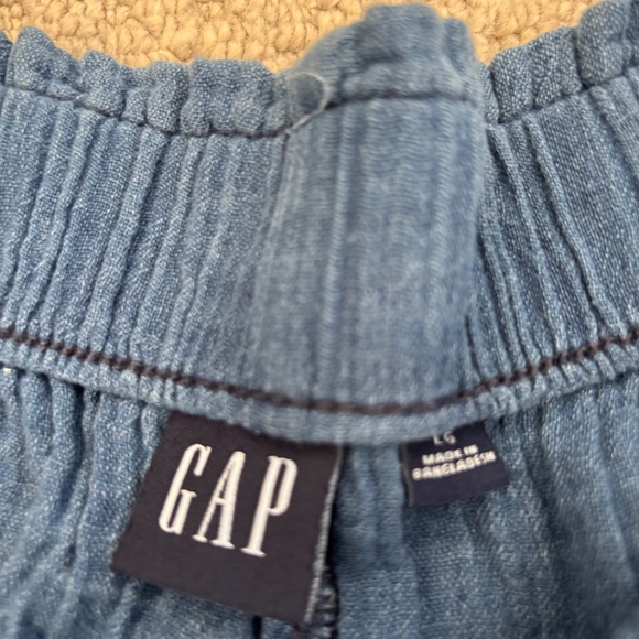 Cotton gauze high waisted flowy pants - Picture 2 of 3